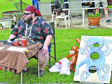 GAME VENDORS WERE at the third annual Pirate Fest last Saturday in downtown Chriesman. -- Tribune photo by Roy Sanders