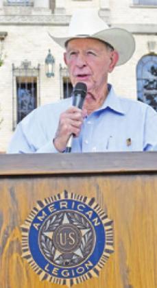 THE MEMORIAL DAY guest speaker was Dale Stroud, retired Burleson County sheriff.